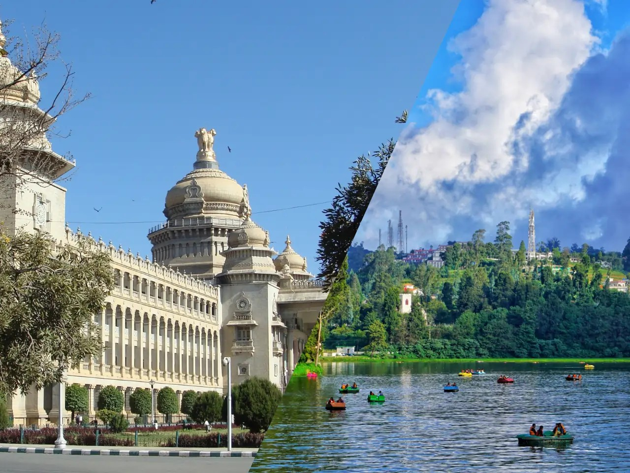 Outstation travel showing scenic mountain route